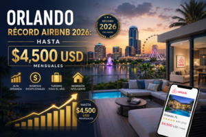 Orlando Registra Récord de Ocupación Airbnb en 2026: Inversores Latinoamericanos Ganan Hasta $4,500 USD Mensuales