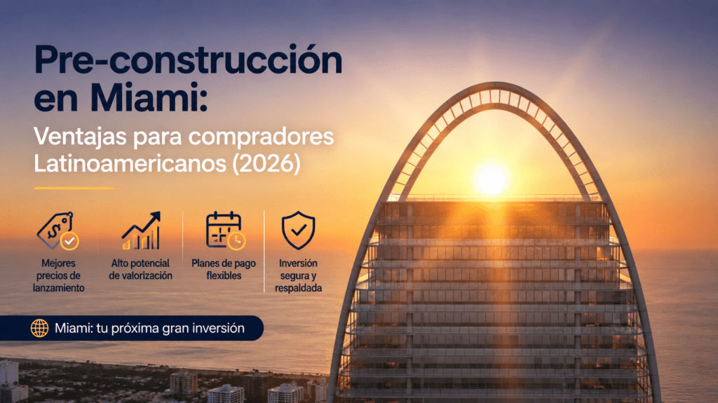 Pre-construcción en Miami: Ventajas para compradores Latinoamericanos (2026)
