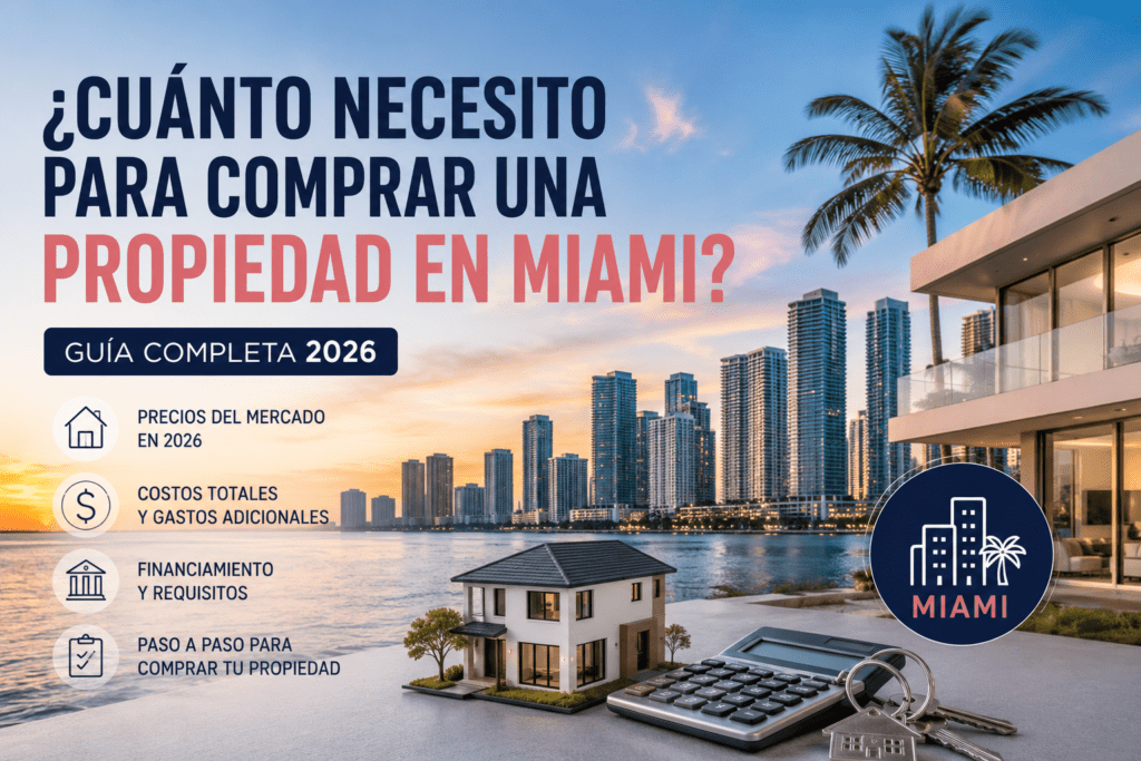 ¿Cuánto necesito para comprar una propiedad en Miami? Guía 2026