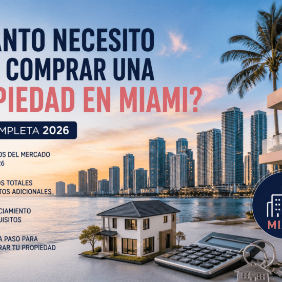 ¿Cuánto necesito para comprar una propiedad en Miami? Guía 2026